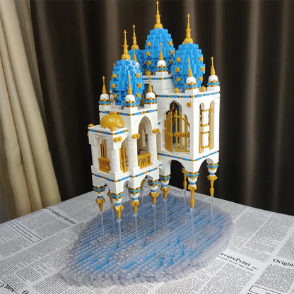ZHEGAO MOC Building Block Set: Sky Castle with LED, Model QL-0959