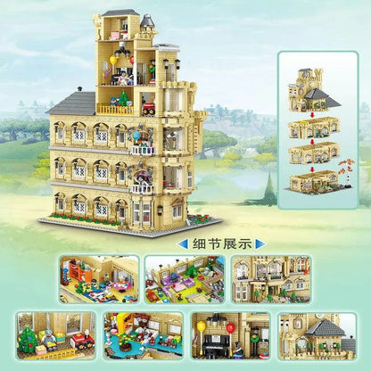 ZHEGAO MOC Building Block Set: Experts MOC Fun House MINI 01006