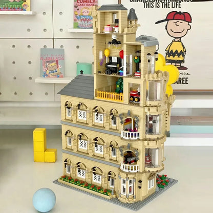 ZHEGAO MOC Building Block Set: Experts MOC Fun House MINI 01006
