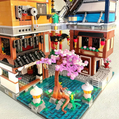 ZHEGAO MOC Building Block Set: Hong Kong City House MINI, Model 00982
