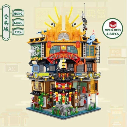 ZHEGAO MOC Building Block Set: Hong Kong City House MINI, Model 00982