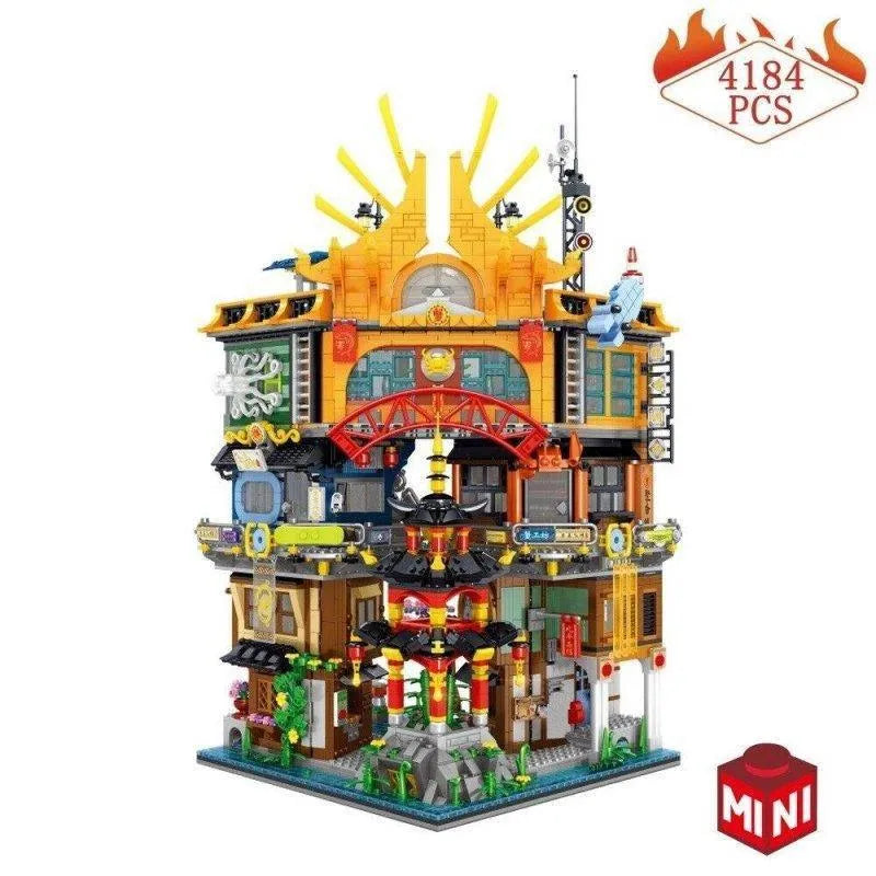 ZHEGAO MOC Building Block Set: Hong Kong City House MINI, Model 00982