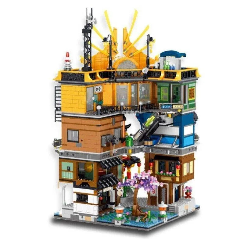 ZHEGAO MOC Building Block Set: Hong Kong City House MINI, Model 00982