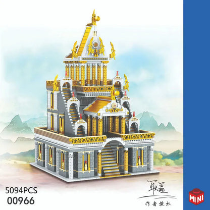 ZHEGAO MOC Building Block Set: The Century Altar Temple MINI, Model 00966