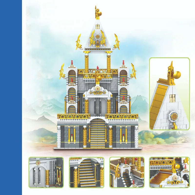 ZHEGAO MOC Building Block Set: The Century Altar Temple MINI, Model 00966