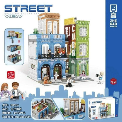 ZHEGAO MOC Building Block Set: Experts MOC City Hotel MINI Modular, Model 00956