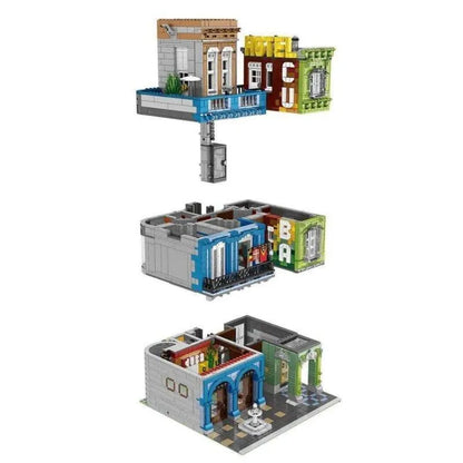 ZHEGAO MOC Building Block Set: Experts MOC City Hotel MINI Modular, Model 00956