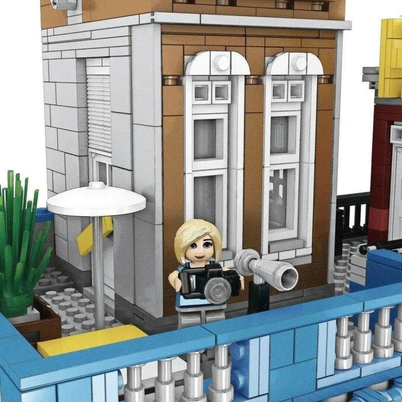 ZHEGAO MOC Building Block Set: Experts MOC City Hotel MINI Modular, Model 00956