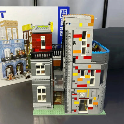 ZHEGAO MOC Building Block Set: Experts MOC City Hotel MINI Modular, Model 00956