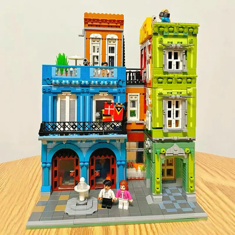 ZHEGAO MOC Building Block Set: Experts MOC City Hotel MINI Modular, Model 00956