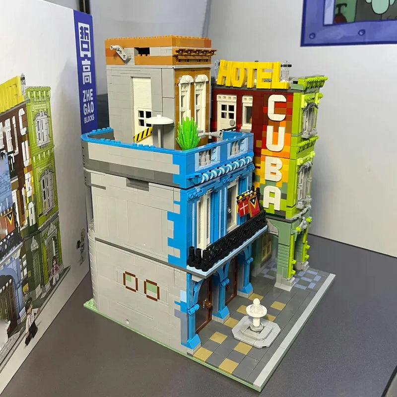 ZHEGAO MOC Building Block Set: Experts MOC City Hotel MINI Modular, Model 00956