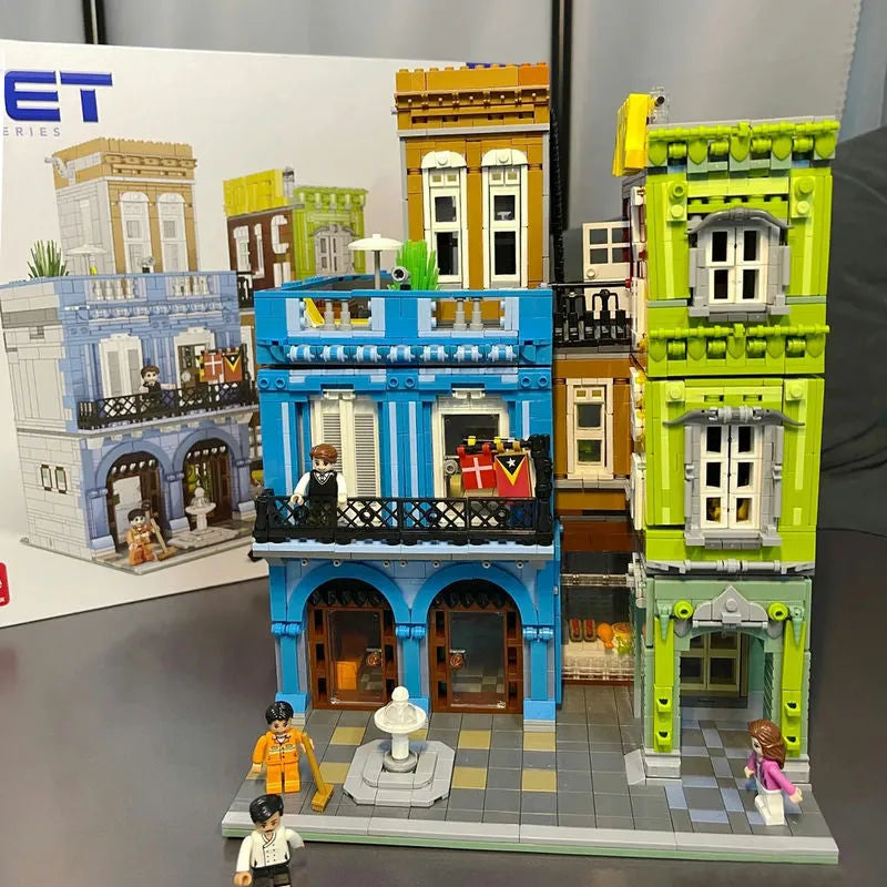 ZHEGAO MOC Building Block Set: Experts MOC City Hotel MINI Modular, Model 00956