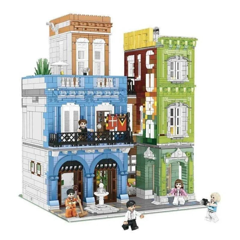 ZHEGAO MOC Building Block Set: Experts MOC City Hotel MINI Modular, Model 00956