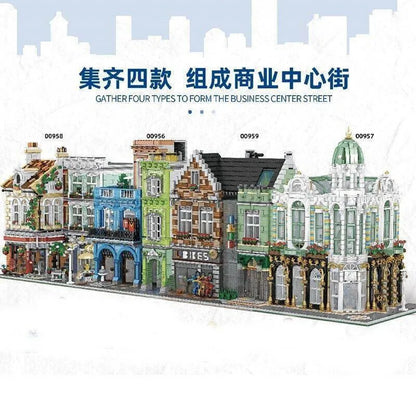 ZHEGAO MOC Building Block Set: Experts MOC City Post Office MINI Modular, Model 00958