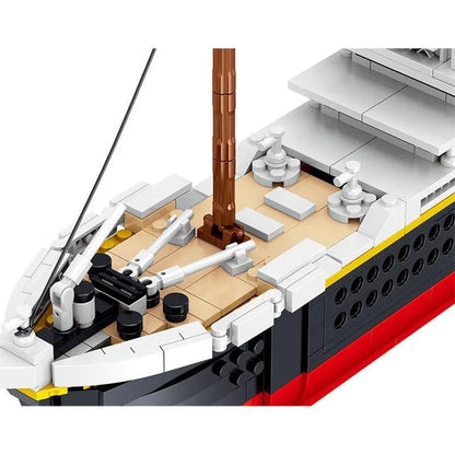 ZHEGAO MOC Building Block Set: 01010 Titanic Steam RMS Ship MINI, Model QL-01010