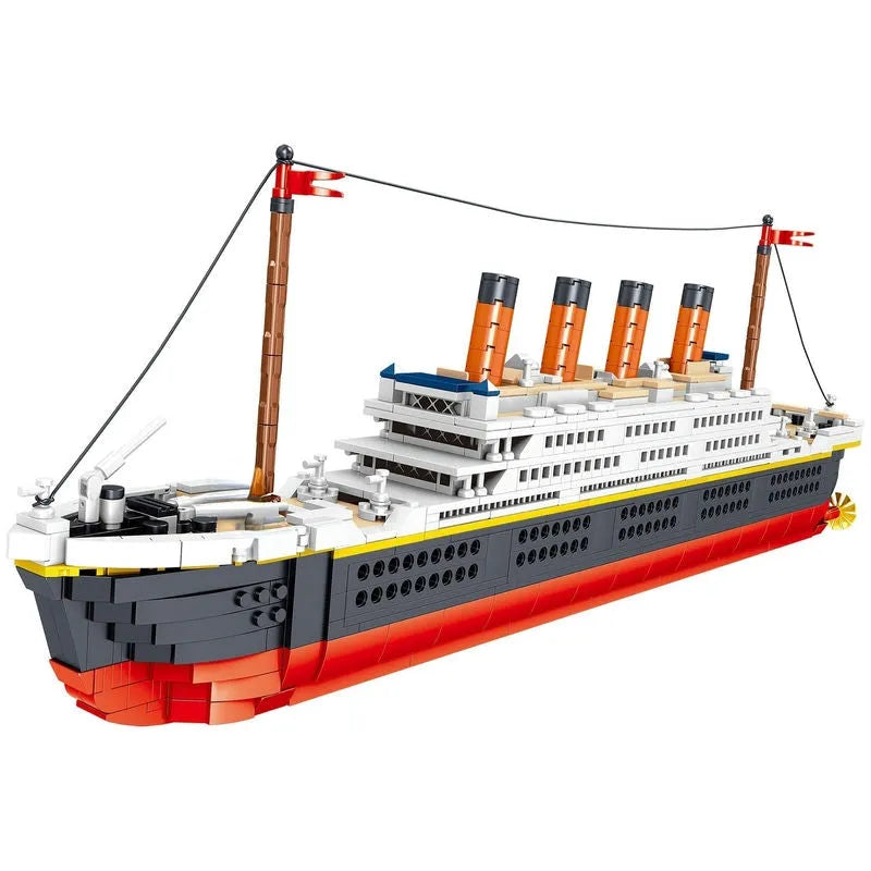 ZHEGAO MOC Building Block Set: 01010 Titanic Steam RMS Ship MINI, Model QL-01010