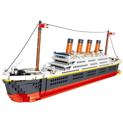 ZHEGAO MOC Building Block Set: 01010 Titanic Steam RMS Ship MINI, Model QL-01010