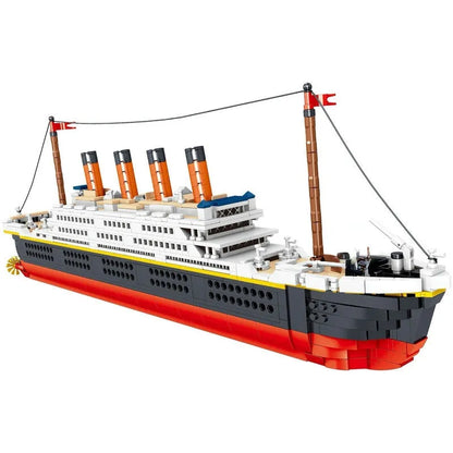 ZHEGAO MOC Building Block Set: 01010 Titanic Steam RMS Ship MINI, Model QL-01010