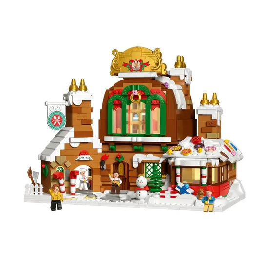 ZHEGAO MOC Building Block Set: Christmas Gingerbread House MINI, Model DZ6025