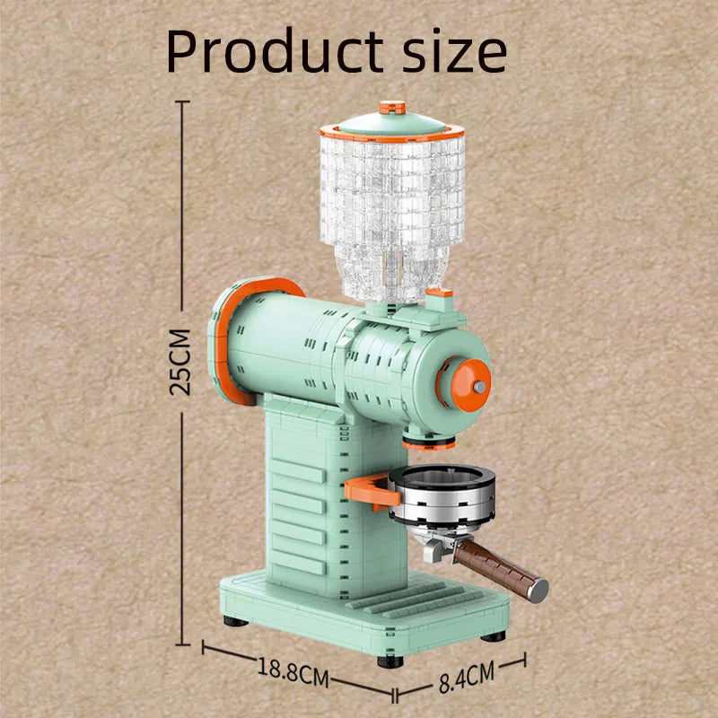 ZHEGAO MOC Building Block Set: Coffee Grinder Machine MINI 01053