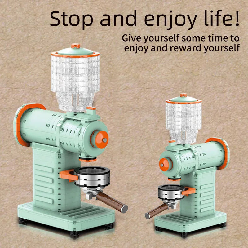ZHEGAO MOC Building Block Set: Coffee Grinder Machine MINI 01053