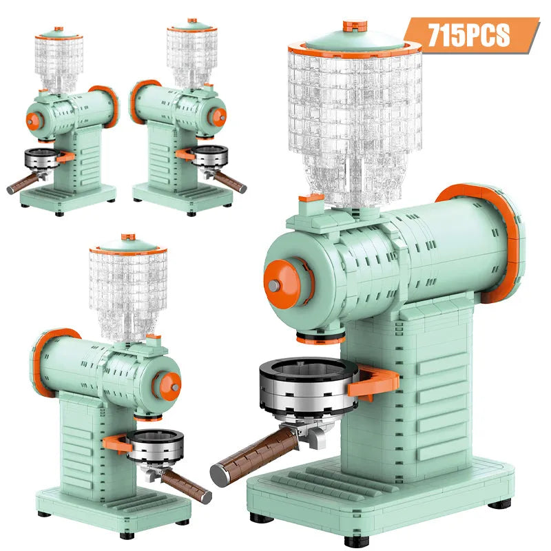 ZHEGAO MOC Building Block Set: Coffee Grinder Machine MINI 01053