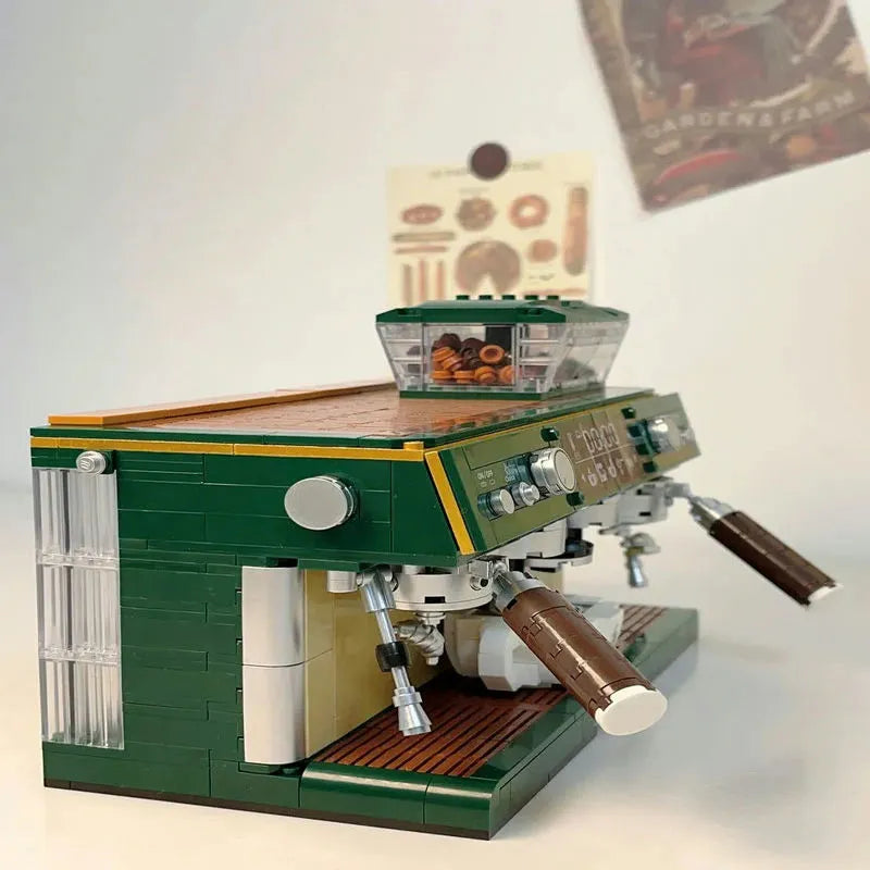 ZHEGAO MOC Building Block Set: Classic Coffee Machine MINI DZ6017, Model 6017