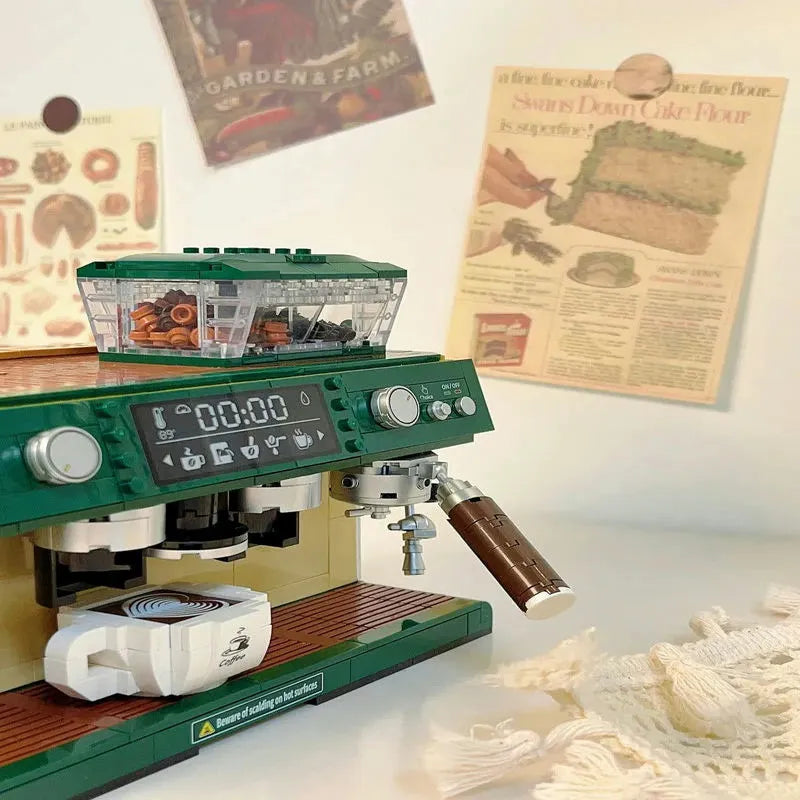 ZHEGAO MOC Building Block Set: Classic Coffee Machine MINI DZ6017, Model 6017