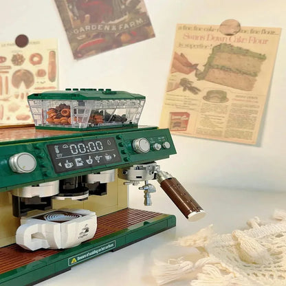 ZHEGAO MOC Building Block Set: Classic Coffee Machine MINI DZ6017, Model 6017