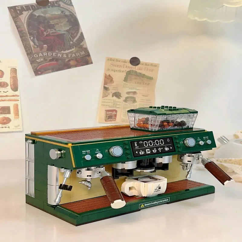 ZHEGAO MOC Building Block Set: Classic Coffee Machine MINI DZ6017, Model 6017