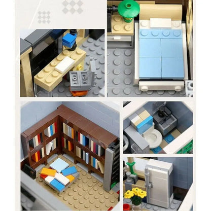 ZHEGAO MOC Building Block Set: Bookstore Shop, Model QL 0925