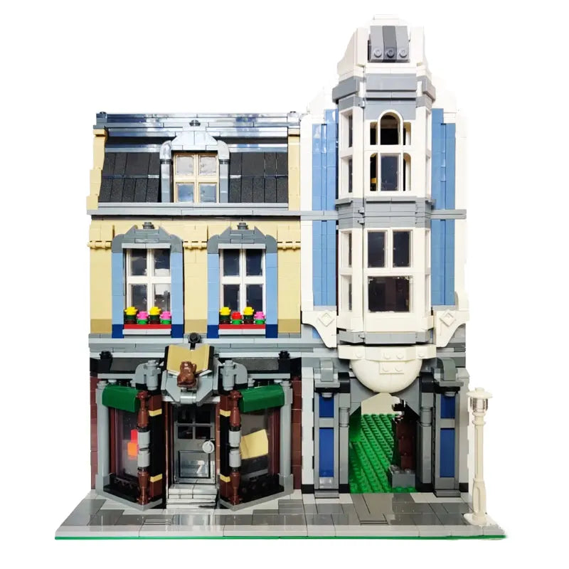 ZHEGAO MOC Building Block Set: Bookstore Shop, Model QL 0925