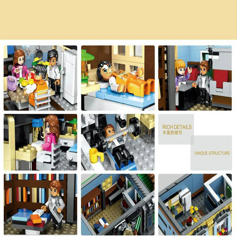 ZHEGAO MOC Building Block Set: Bookstore Shop, Model QL 0925