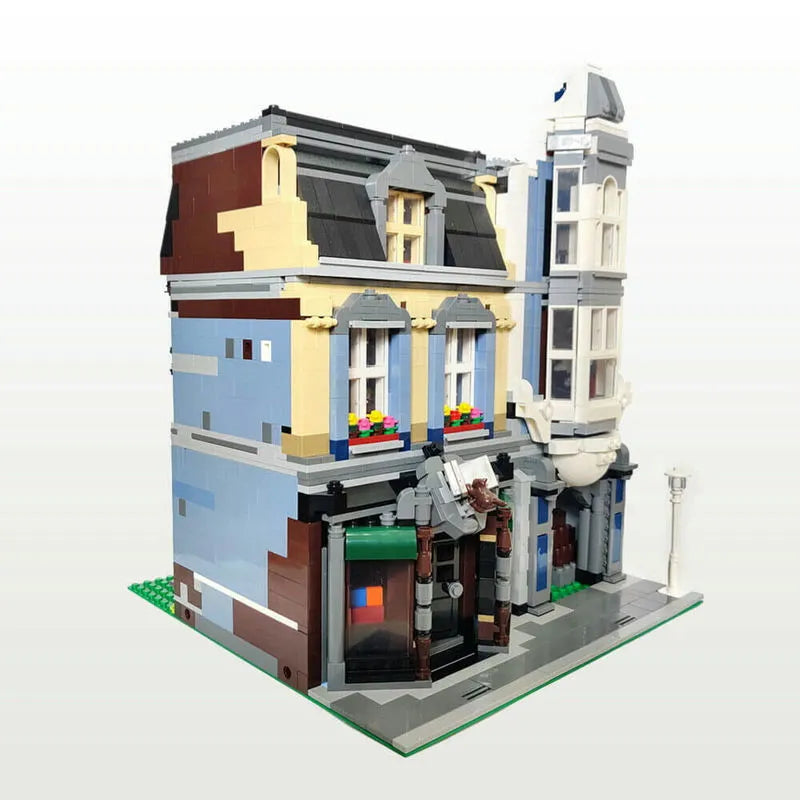 ZHEGAO MOC Building Block Set: Bookstore Shop, Model QL 0925