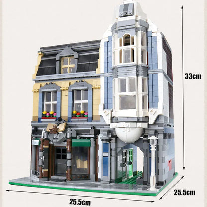ZHEGAO MOC Building Block Set: Bookstore Shop, Model QL 0925