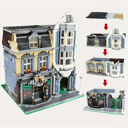 ZHEGAO MOC Building Block Set: Bookstore Shop, Model QL 0925