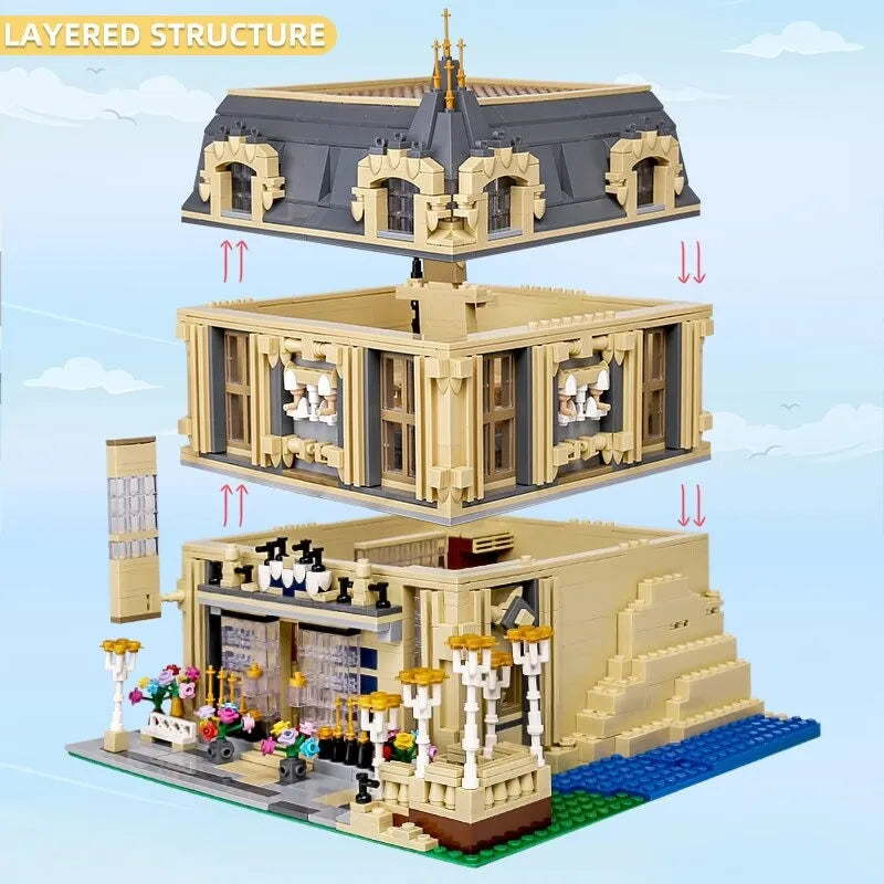 ZHEGAO MOC Building Block Set: Carlo Hotel 0927, Model QL 0927