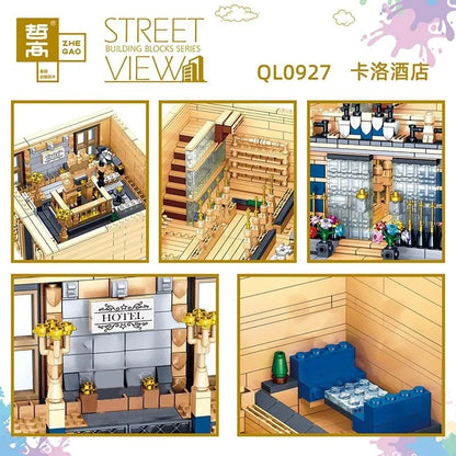 ZHEGAO MOC Building Block Set: Carlo Hotel 0927, Model QL 0927