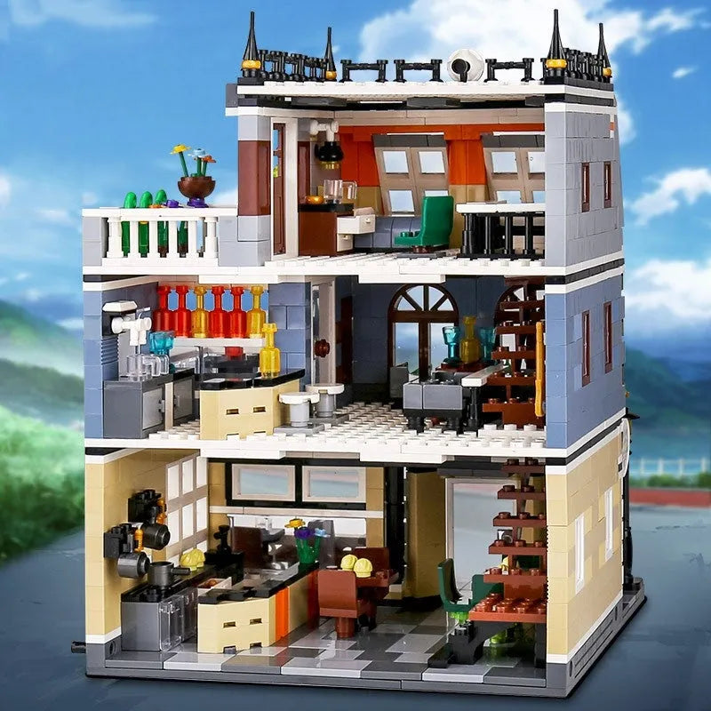 ZHEGAO MOC Building Block Set: Garden Hotel 0940, Model QL 0940