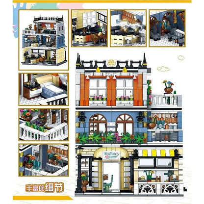 ZHEGAO MOC Building Block Set: Garden Hotel 0940, Model QL 0940