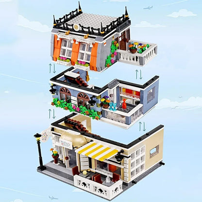 ZHEGAO MOC Building Block Set: Garden Hotel 0940, Model QL 0940