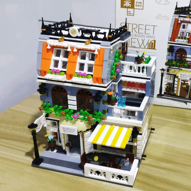 ZHEGAO MOC Building Block Set: Garden Hotel 0940, Model QL 0940