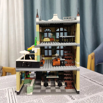 ZHEGAO MOC Building Block Set: Rome Restaurant, Model QL 0936
