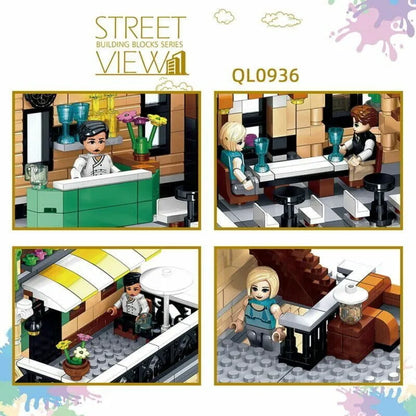 ZHEGAO MOC Building Block Set: Rome Restaurant, Model QL 0936