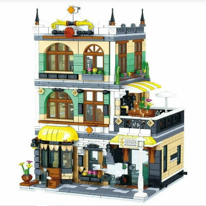 ZHEGAO MOC Building Block Set: Rome Restaurant, Model QL 0936