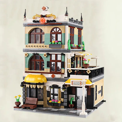 ZHEGAO MOC Building Block Set: Rome Restaurant, Model QL 0936
