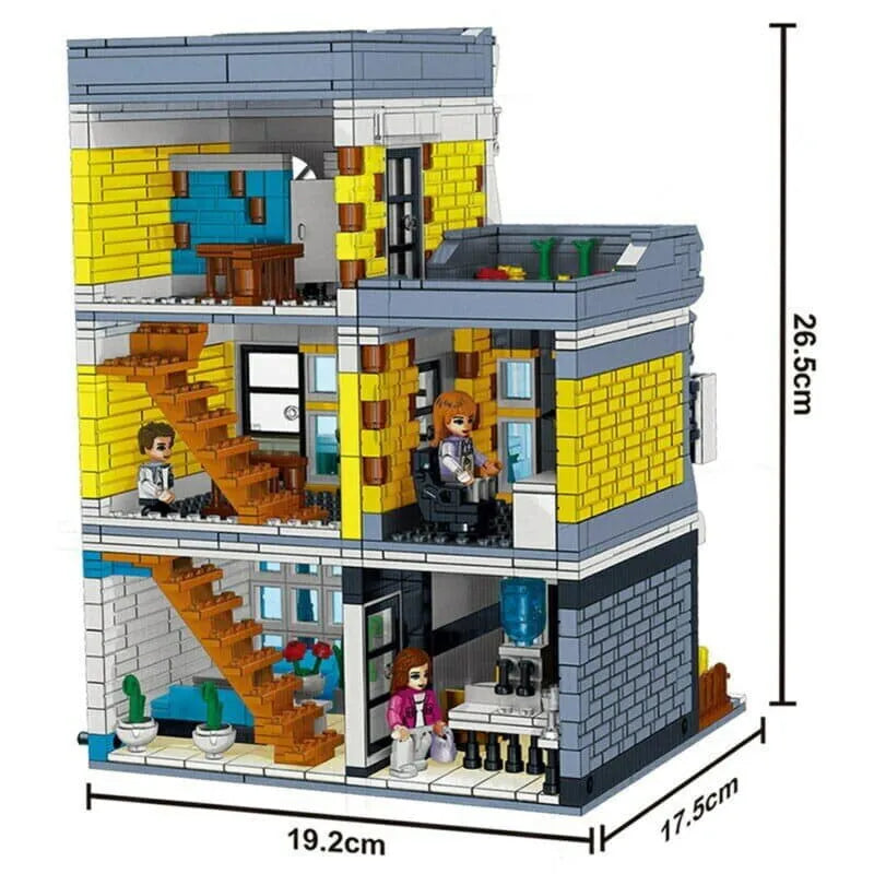 ZHEGAO MOC Building Block Set: Summer Coffee Shop, Model QL 0934