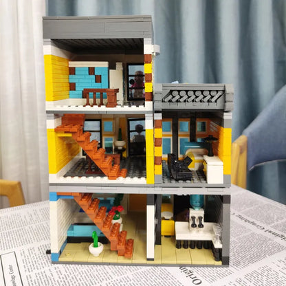 ZHEGAO MOC Building Block Set: Summer Coffee Shop, Model QL 0934