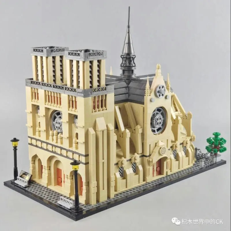 ZHEGAO MOC Building Block Set: Notre Dame Paris Cathedral 0964, Model QL 0964