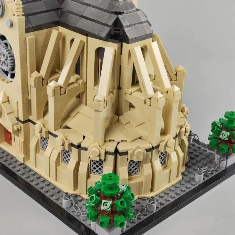 ZHEGAO MOC Building Block Set: Notre Dame Paris Cathedral 0964, Model QL 0964